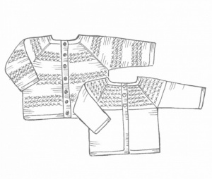 Isager baby cardigan knitting pattern October